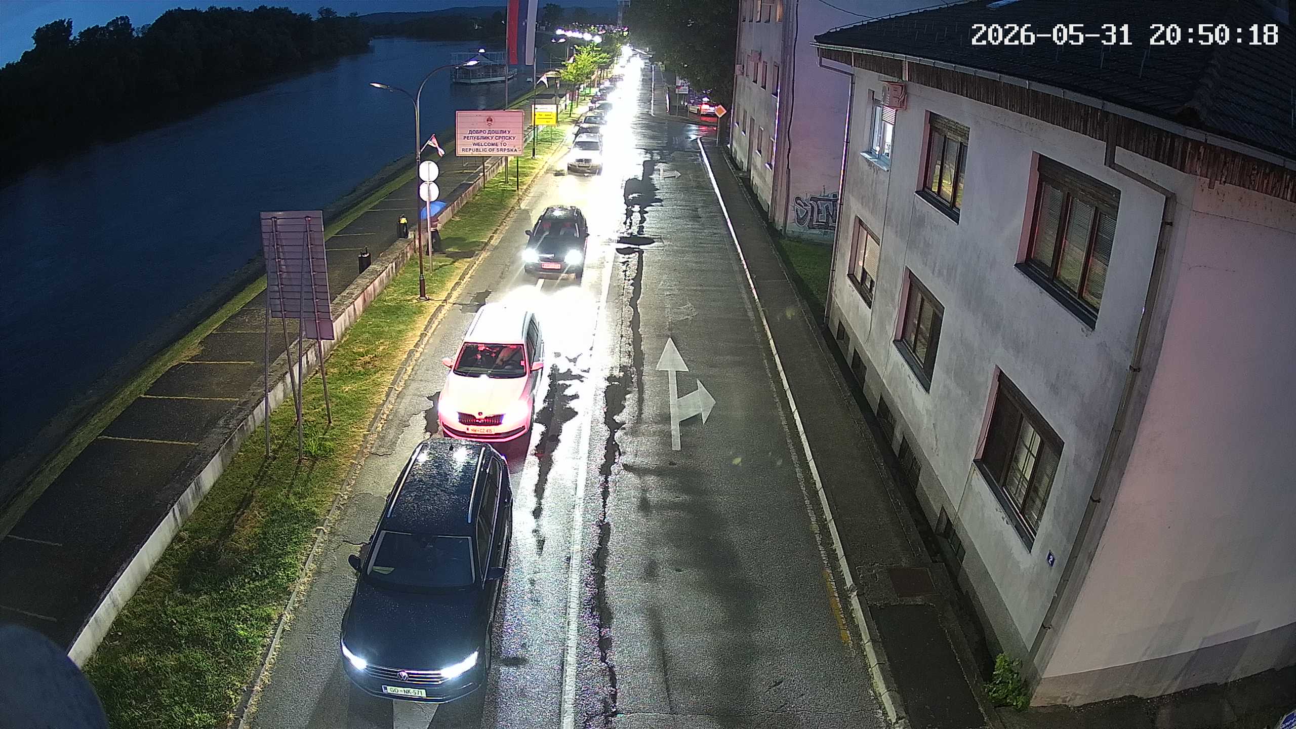 Granični prelaz Kozarska Dubica - izlaz iz RS